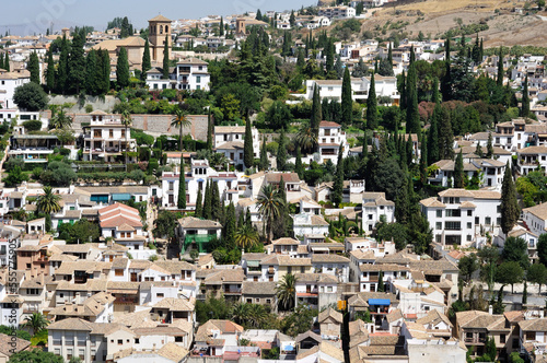 Overview of City, Albaycin, Granada, Spain photo