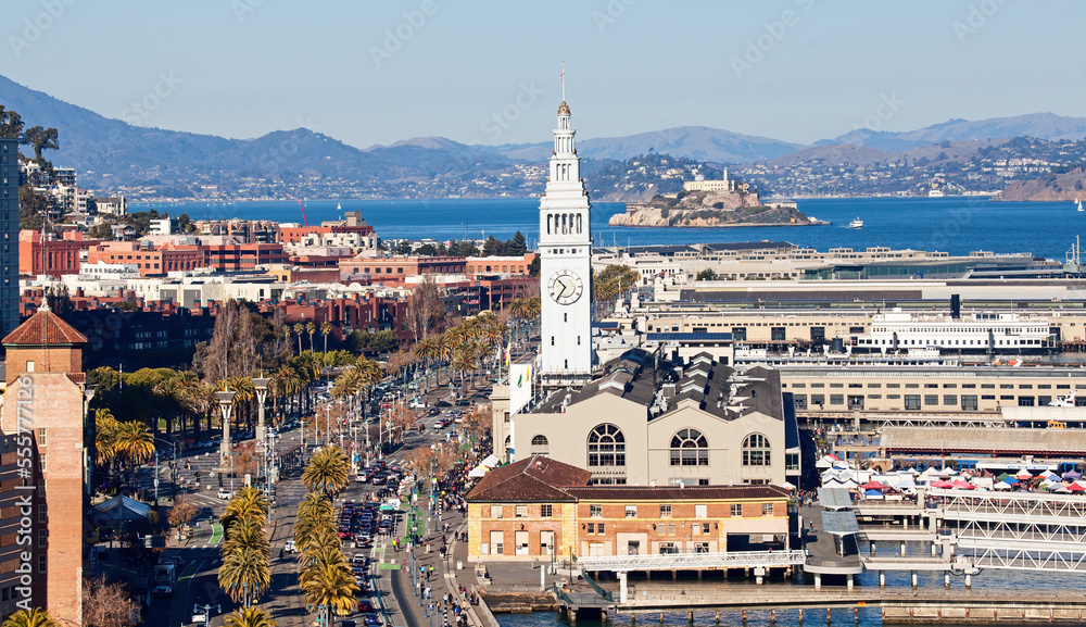 Aerial View of Port of San Francisco, California