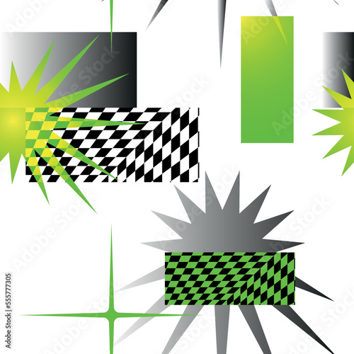 postmodernism digital and gradient elements pattern
