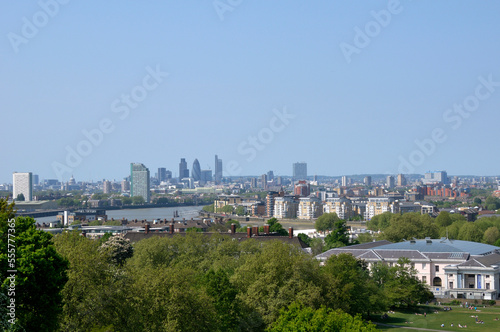 London Skyline from Greenwich, London, England photo