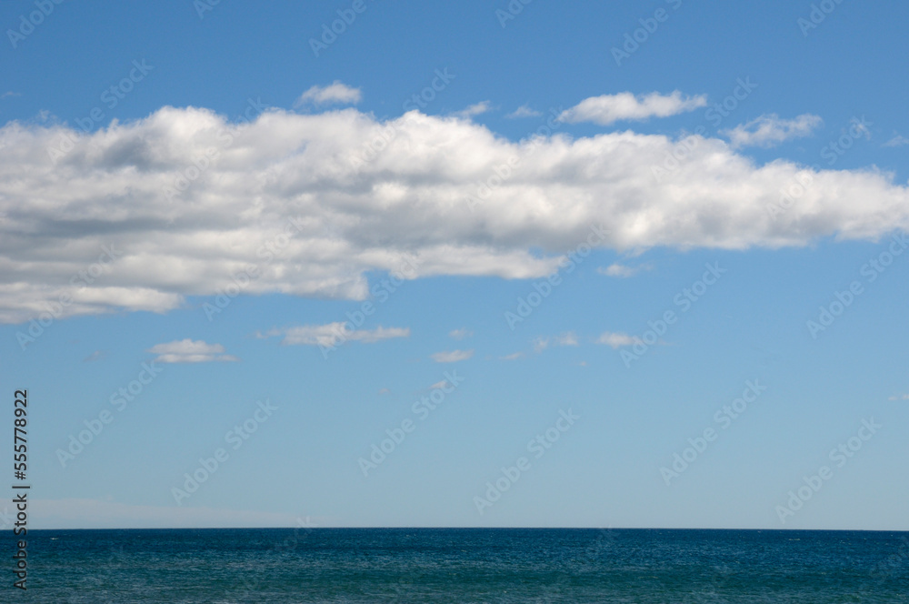 Scenic of Ocean and Sky with Clouds, Sete, Herault, Languedoc-Roussillon, France Scenic of Ocean and Sky with Clouds, Sete, Herault, Languedoc-Roussillon, France