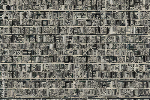 Ancient hieroglyphs background with texture created with Generative AI