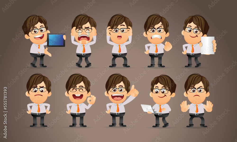 People with different poses. vector People with different poses. vector