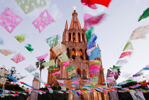 La Parroquia During Day of the Dead, San Miguel de Allende, Mexico photo