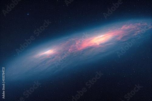 galaxy in deep space, generative ai