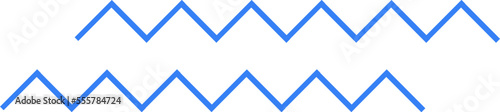 Double zig zag line illustration