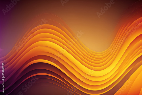 Abstract corporate flame wave backdrop with a soft tone with thin, curved lines and gradient. Generative AI