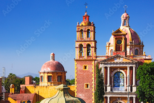 Santa Maria de la Asuncion, Plaza Miguel Hidalgo, Tequisquiapan, Queretaro, Mexico photo