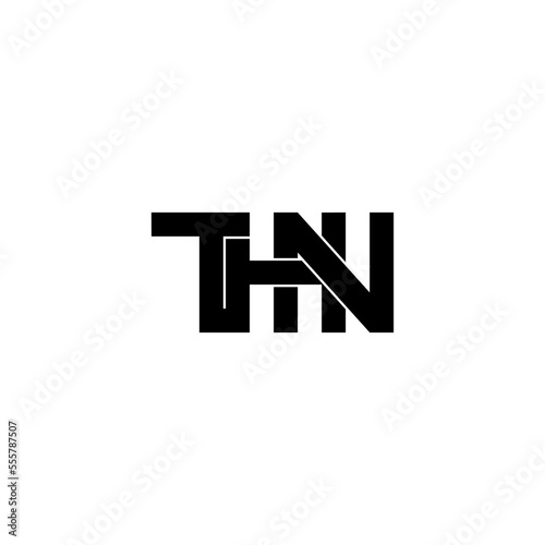 thn letter initial monogram logo design photo