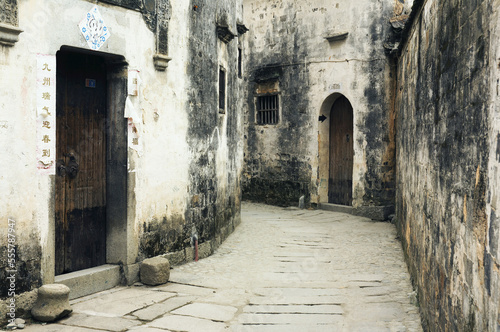 Ancient Street and Houses, Hong Cun Village, Anhui Province, China photo