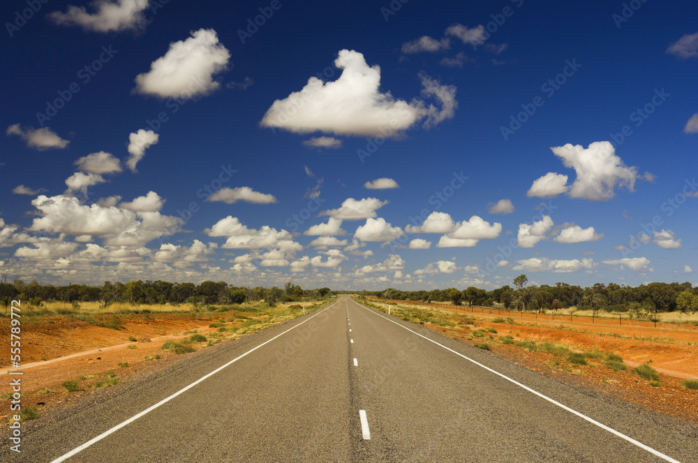 Road in Australian Outback, Queensland, Australia Road in Australian Outback, Queensland, Australia