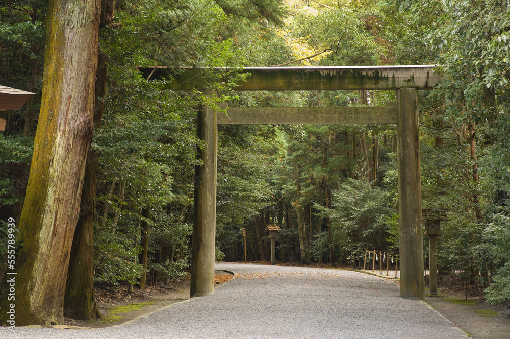 Torii Gate, Ise Shrine, Kansai, Honshu, Japan Torii Gate, Ise Shrine, Kansai, Honshu, Japan