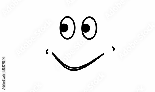smile face icon isolated on white background
