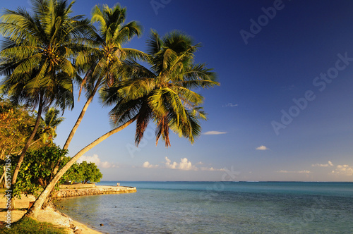 Matira Beach, Bora Bora Lagoon, French Polynesia photo