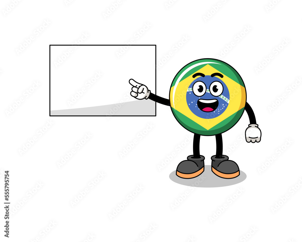 brazil flag illustration doing a presentation brazil flag illustration doing a presentation