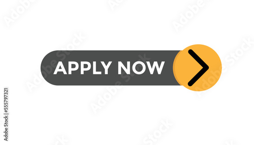 Apply now button web banner templates. Vector Illustration
