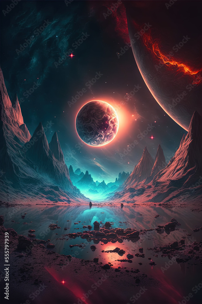 Fotografie sunrise in space