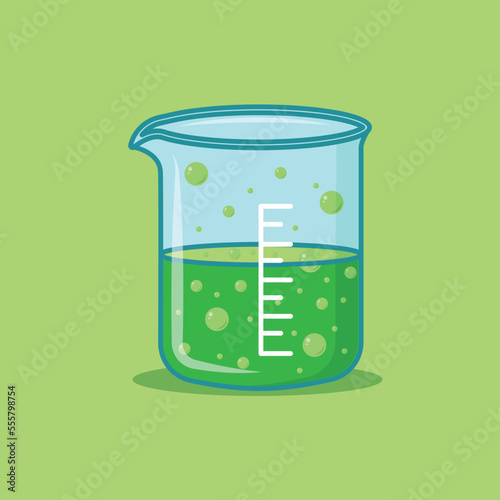 beaker glass with background