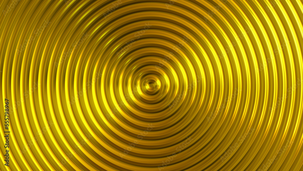 Abstract Golden 3D Circle Backdrop Illustration Abstract Golden 3D Circle Backdrop Illustration