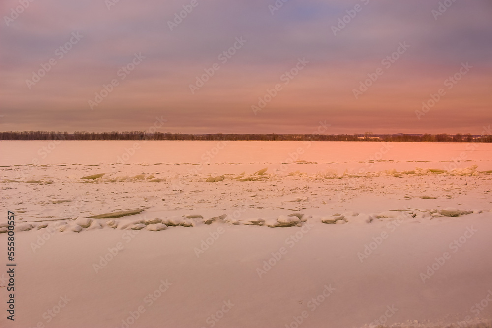Beautiful winter landscape at the ravine Petrie Island, Ottawa river Beautiful winter landscape at the ravine Petrie Island, Ottawa river