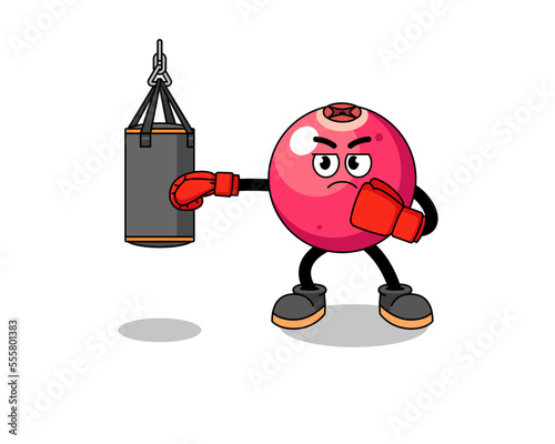 Illustration of cranberry boxer