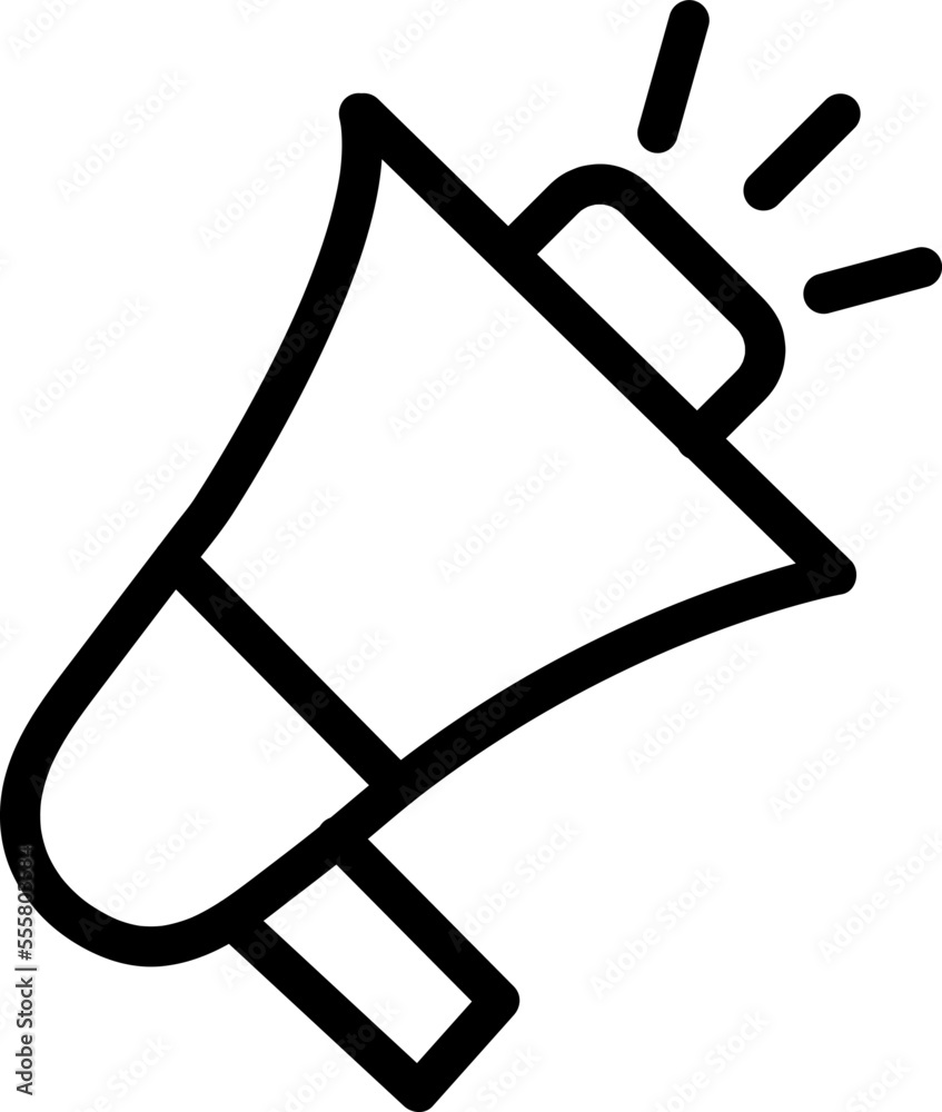 flat megaphone illustration icon vector symbol on white background..eps flat megaphone illustration icon vector symbol on white background..eps