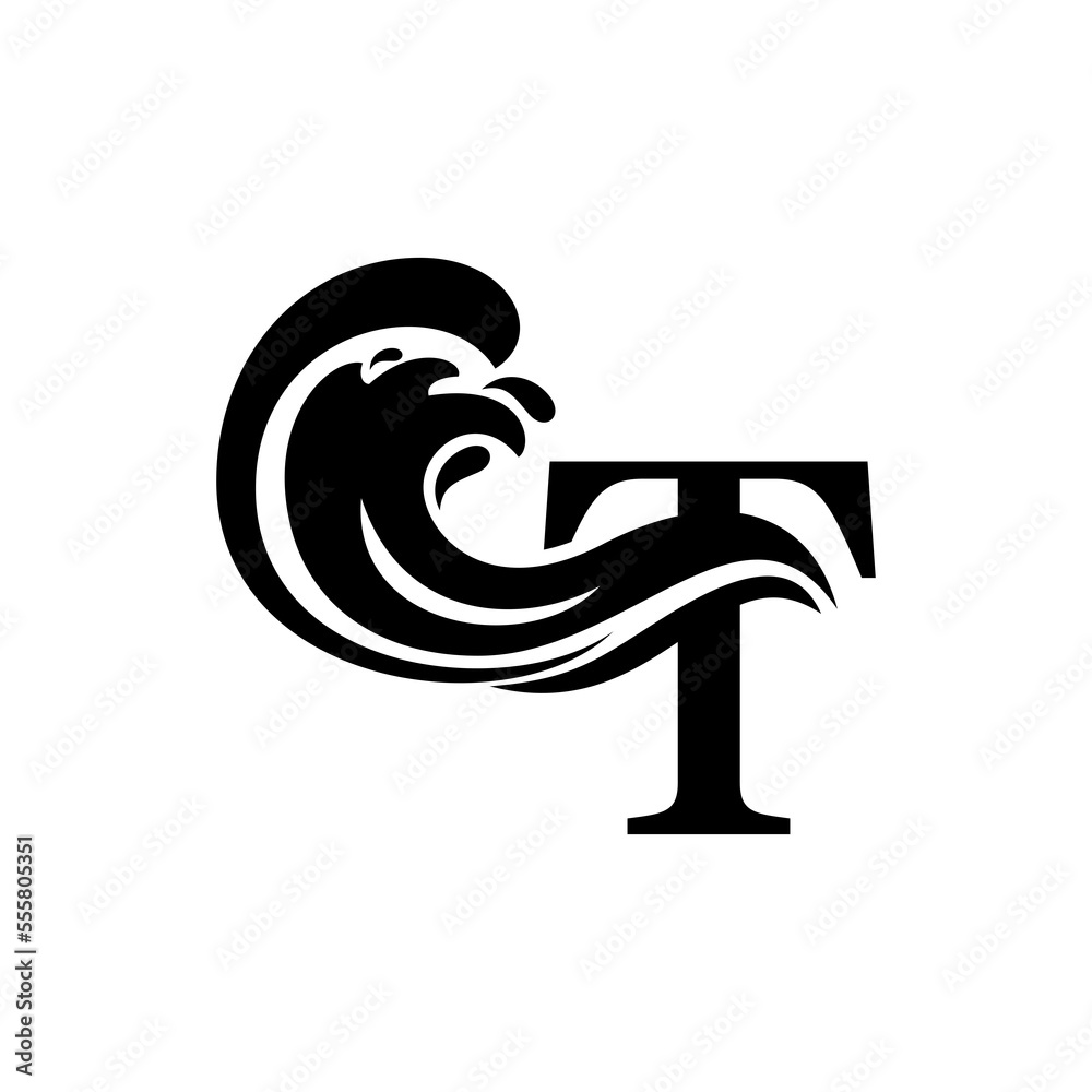 Obraz premium Modern and luxury initial logo design