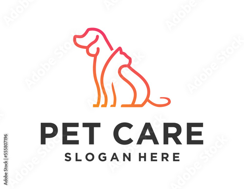 Logo about Pet on white background. created using the CorelDraw application.