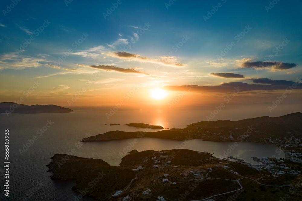 Greek sunset on Ios Greece
