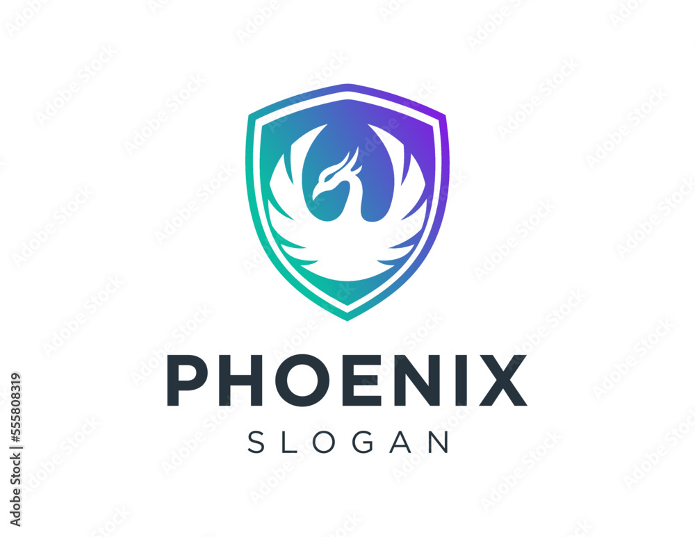 Logo about Phoenix on white background. created using the CorelDraw application. Logo about Phoenix on white background. created using the CorelDraw application.