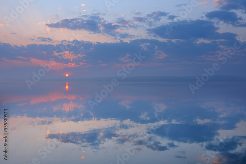 Sunrise over Plauer See, Plau am See, Mecklenburg Lake District, Mecklenburg-Vorpommern, Germany