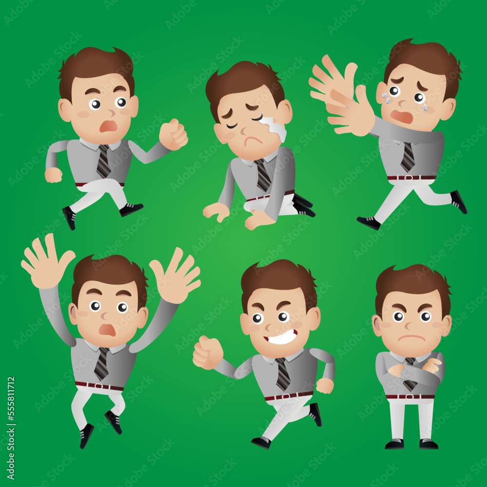 Fototapeta premium businessman set