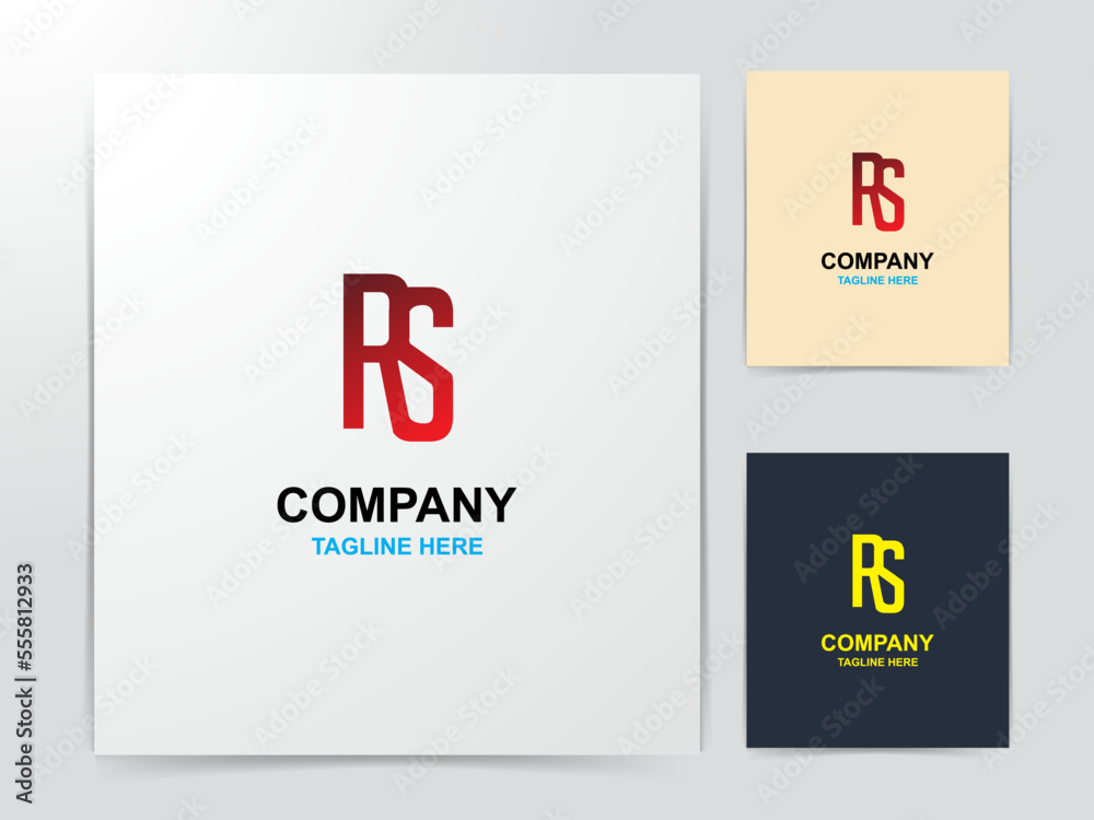 creative rs logo design creative rs logo design