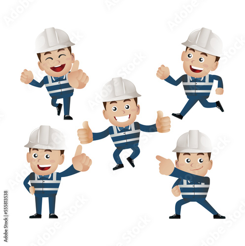 People Set - Profession - Worker. builder