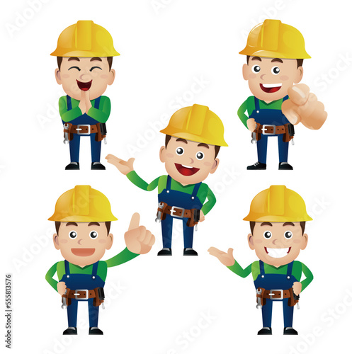 People Set - Profession - Worker. builder