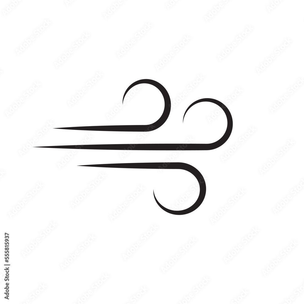 Wind icon vector logo design template illustration Wind icon vector logo design template illustration