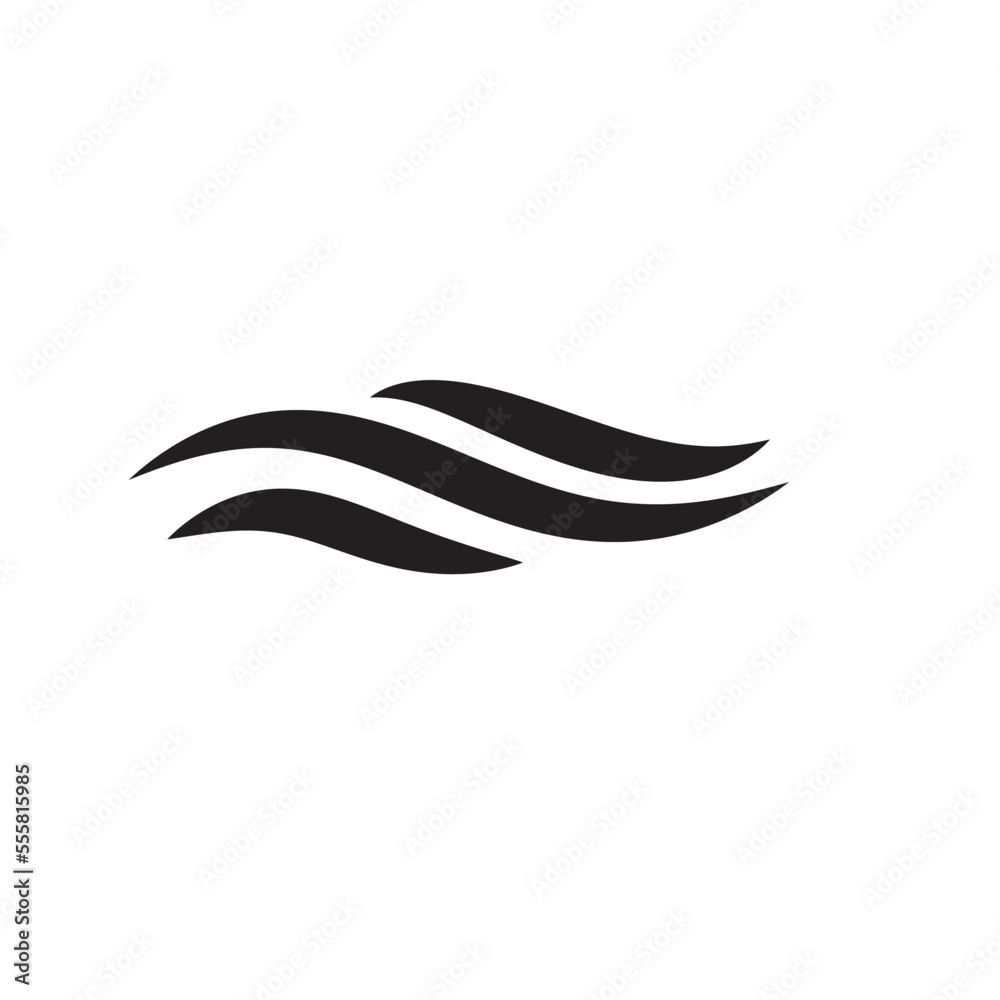 Swoosh logo design template style Swoosh logo design template style