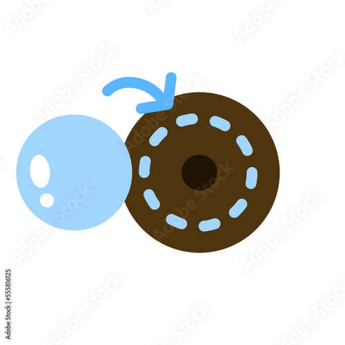 cornea flat icon