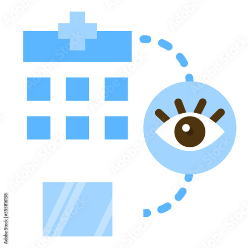 eye flat icon