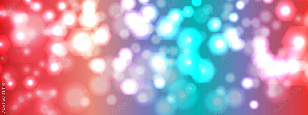 Abstract festive colorful bokeh light background. Holiday concept and celebration background. you can used for New Year, Anniversary, Wedding, Birthday, banner, party and many more.