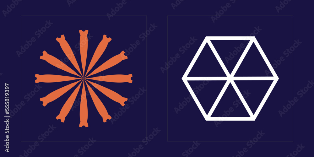 Vector Graphic Assets Set. Extraordinary Graphic Assets. Flat minimalist icons. Futuristic. Vector illustration Vector Graphic Assets Set. Extraordinary Graphic Assets. Flat minimalist icons. Futuristic. Vector illustration