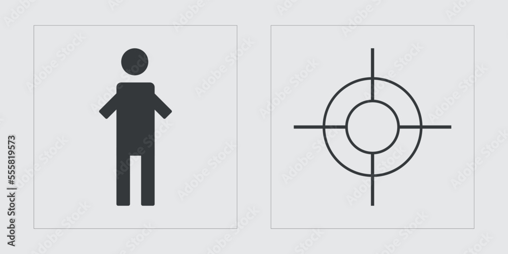Fototapeta premium Brutalism shapes. Extraordinary Graphic Assets. Cyberpunk elements. Anti-design. Vector illustration