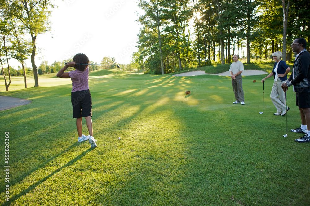 Friends Playing Golf, Burlington, Ontario, Canada Friends Playing Golf, Burlington, Ontario, Canada