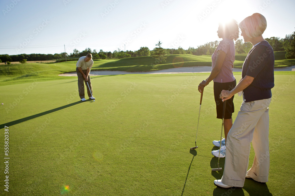 Friends Playing Golf, Burlington, Ontario, Canada Friends Playing Golf, Burlington, Ontario, Canada