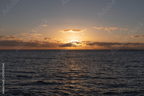Sunset across Port Phillip Bay, Victoria.