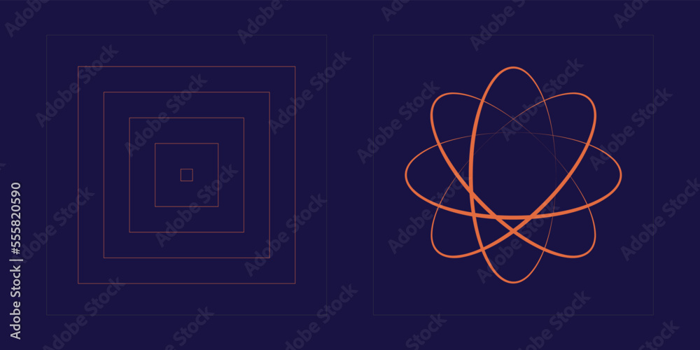 Retro futuristic elements for design. Big collection of abstract graphic geometric symbols. Modern abstract forms. Projects, posters, banners. Vector illustration Retro futuristic elements for design. Big collection of abstract graphic geometric symbols. Modern abstract forms. Projects, posters, banners. Vector illustration