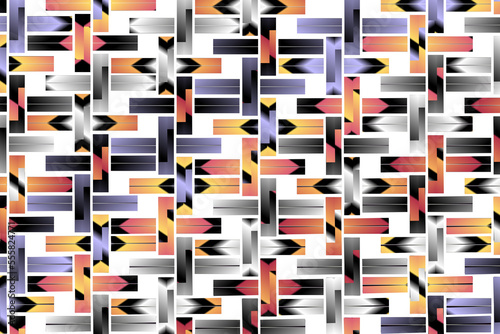 Beautiful colour gradient square Brick art pattern for wallpaper background ads 