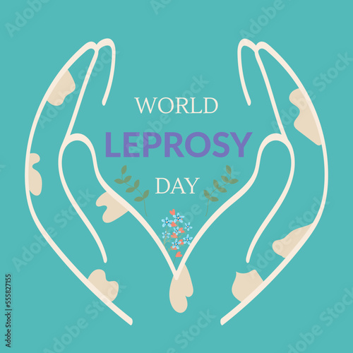 Fototapeta Vector Illustration for World Leprosy day