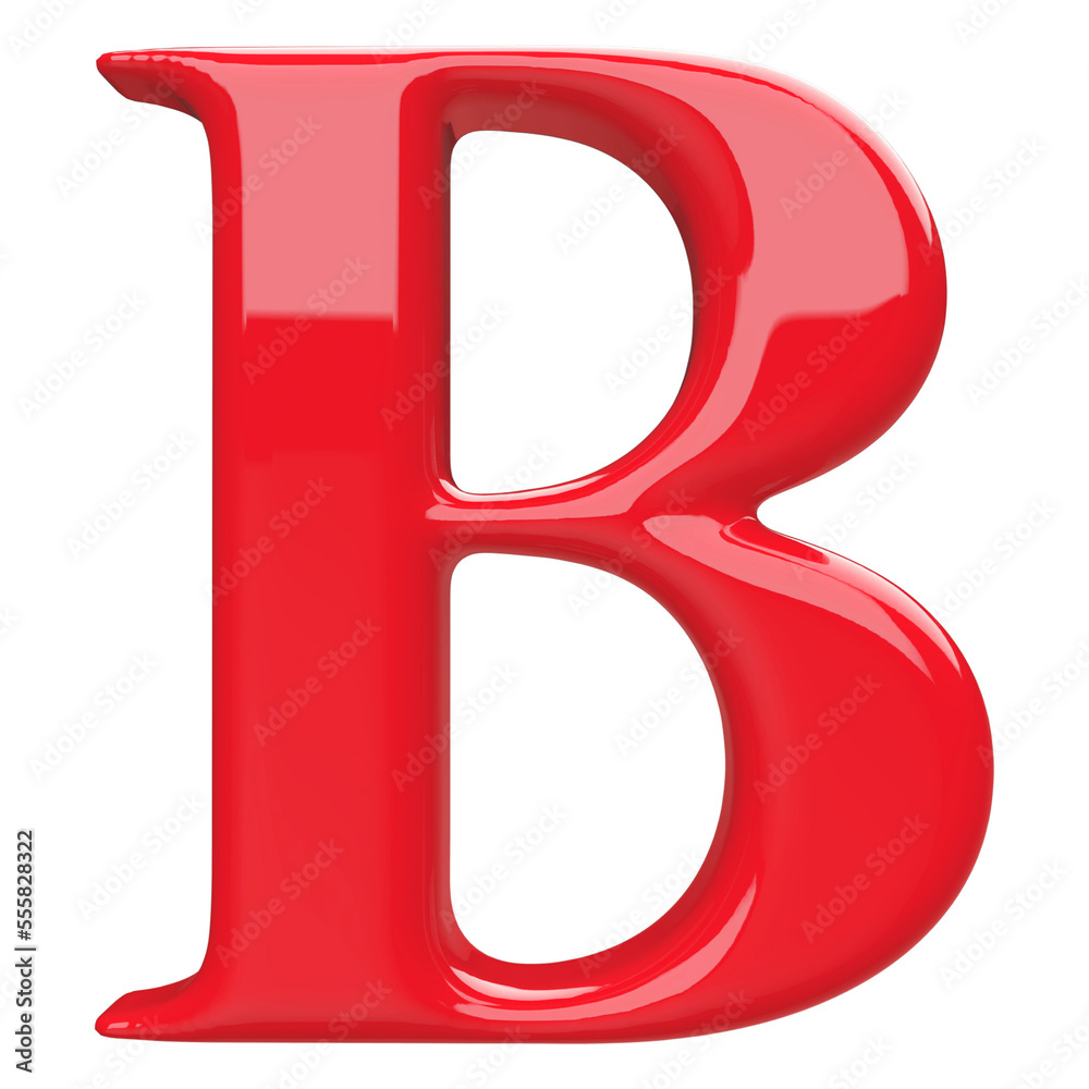 alphabet B red with generative AI alphabet B red with generative AI