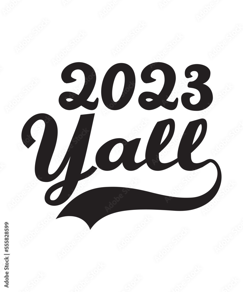 Happy new year 2023 t-shirt SVG design Ai File 